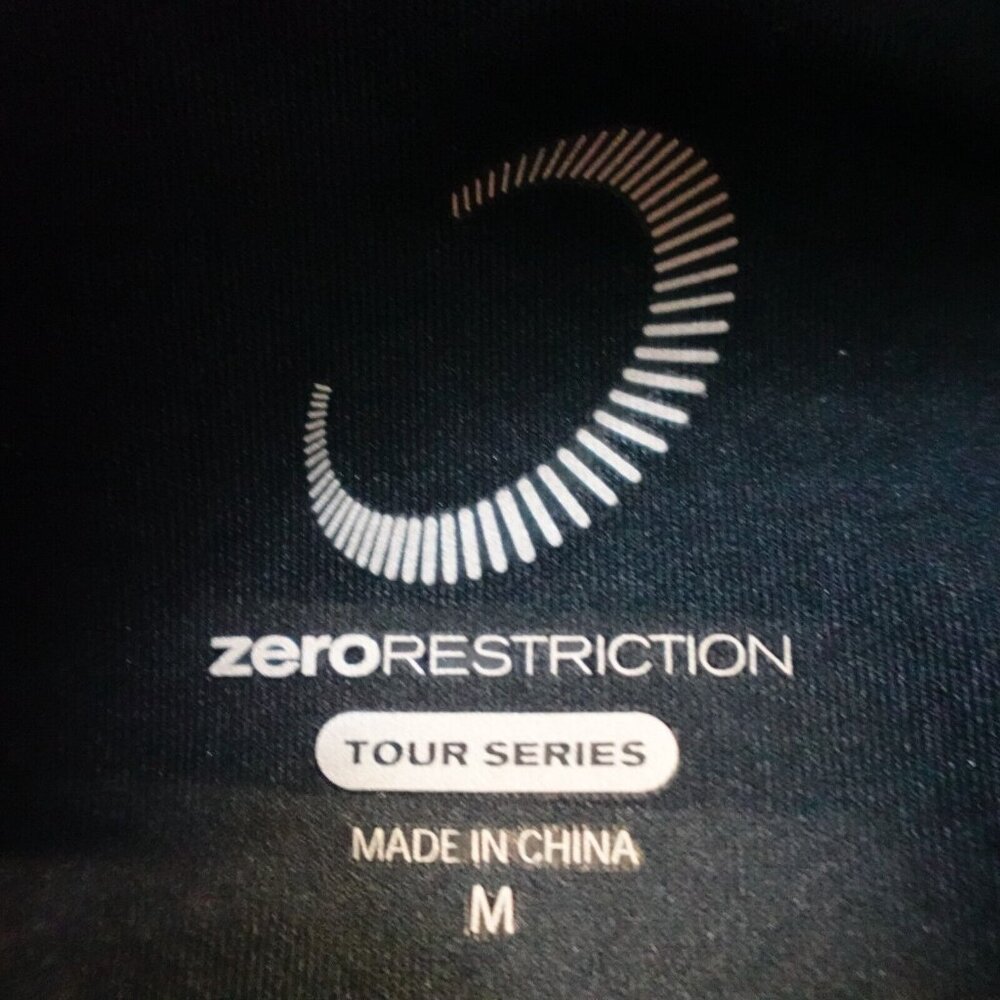 Zero Restriction Shirt Medium Black Solid 1/4 Zip… - image 4